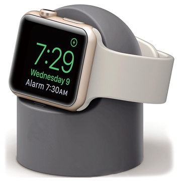 Support de Charge Apple Watch Series Ultra/8/SE (2022)/7/SE/6/5/4/3/2/1 - Gris