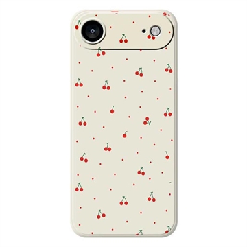 Coque iPhone Air en TPU à motif cerise - Beige