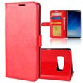 Étui Portefeuille Samsung Galaxy Note8 Classique - Rouge