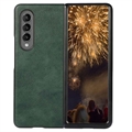 Coque Hybride Samsung Galaxy Z Fold4 Revêtu - Verte