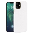 Coque iPhone 11 en Plastique Revêtue - Crocodile - Blanche