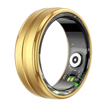 Colmi R06 Smart Ring avec Bluetooth 5.0 - Langues : danois, suédois, anglais - 18.1mm - Doré