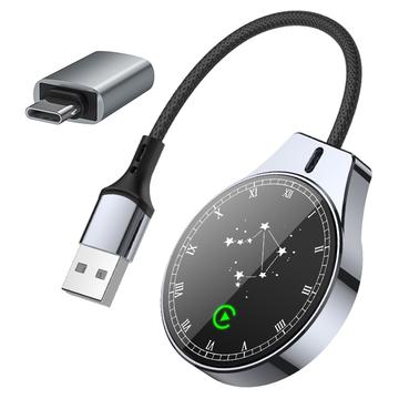 Adaptateur CarPlay et Android Auto sans fil 2-en-1 de type Constellation