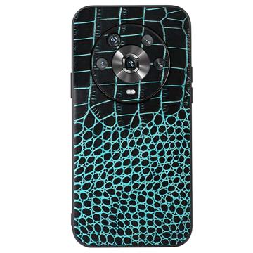 Coque Hybride Honor Magic4 - Série Crocodile - Verte