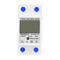 DDS662 Kilowatt Electricity Usage Monitor AC 230V 50Hz Electrical Power Consumption Watt Meter Tester - Blanc
