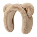 DEZ45 Bandeau / cache-oreilles en peluche pour l'hiver - Kaki