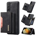 Coque Hybride Samsung Galaxy S21 FE 5G DG.Ming M2 avec Portefeuille - Noire