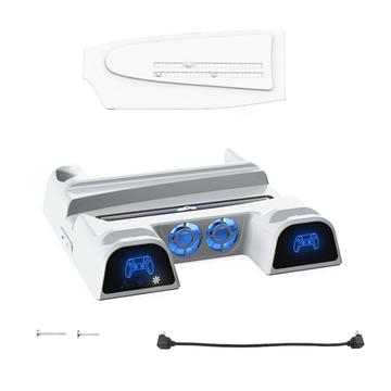 DOBE TP5-3532D Support de refroidissement et station de chargement à deux manettes pour Sony PlayStation 5 Slim/5 Pro