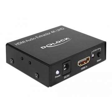 DeLock Extracteur audio HDMI - 4K @ 30Hz - Noir
