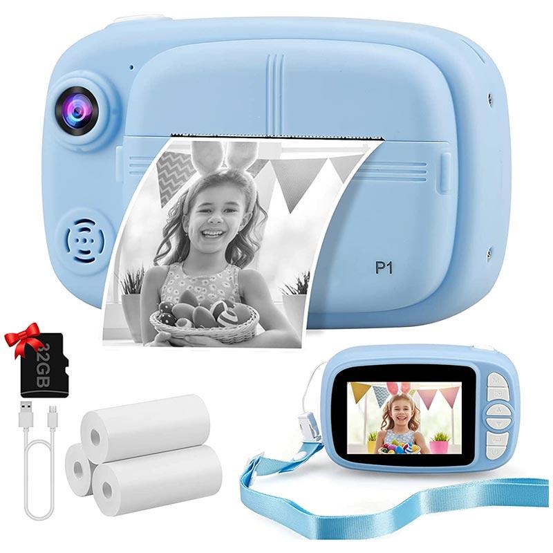 Smart Mini Camera Kids Camera 1080p HD écran d'appareil photo numérique  avec carte 32gb