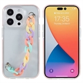 Coque iPhone 14 Pro Max en TPU - Série Dual-Color - Bracelet Colorée