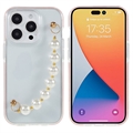 Coque iPhone 14 Pro Max en TPU - Série Dual-Color - Bracelet en Perles