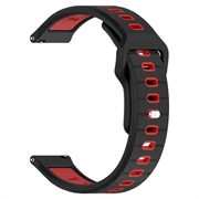 Bracelet Sports Garmin Vivoactive 6 en Silicone Bicolore - Noir / Rouge