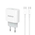 Chargeur mural Dudao A14EUC 20W USB-C PD avec câble USB-C - Câble