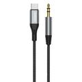 Dudao L11ProT Câble USB-C vers Minijack - Type-C/3.5mm - 1m - Noir