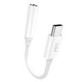 Dudao L16CPro Adaptateur audio USB-C vers 3.5mm - Blanc