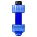 Bouteille d'eau en forme d'haltère - 550ml - Bleue