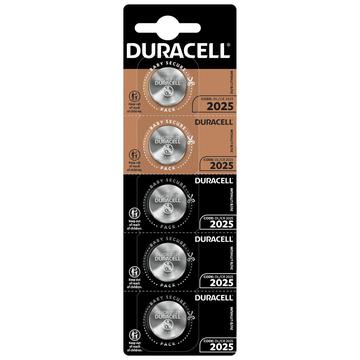 Pile bouton Duracell Mini CR2025 3V - 5 Pcs.