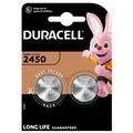 Pile bouton Duracell Mini CR2450 3V - 2 pièces.