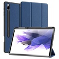 Étui à Rabat Samsung Galaxy Tab S7+ Tri-Fold Dux Ducis Domo - Bleu