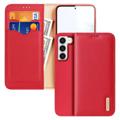 Etui Portefeuille Samsung Galaxy S23+ 5G en Cuir Dux Ducis Hivo (Emballage ouvert - Acceptable) - Rouge