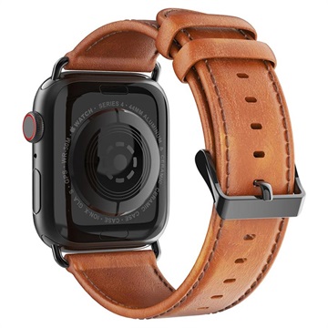 Bracelet Apple Watch Series 9/8/SE (2022)/7/SE/6/5/4/3/2/1 en Cuir Dux Ducis - 41mm/40mm/38mm - Marron