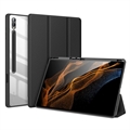Étui à Rabat Samsung Galaxy Tab S9 Ultra Tri-Fold Intelligente Dux Ducis Toby - Noir