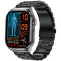 ET585 Smartwatch avec écran AMOLED avec ECG, appel d'urgence SOS - Noir