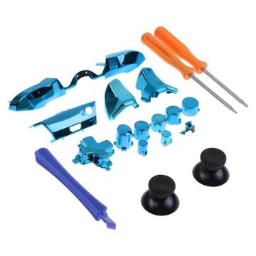 Kit de pièces de rechange galvanisées pour la manette Xbox One Elite - Bleu