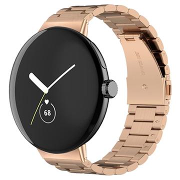 Bracelet Google Pixel Watch en Acier Inoxydable Élégante - Rose doré