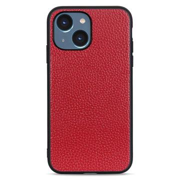 Coque iPhone 14 Plus en Cuir Elegant - Rouge