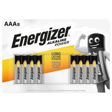 Piles alcalines Energizer Power LR03/AAA - 8 Pcs.