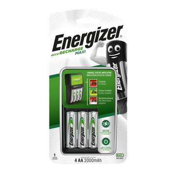 Chargeur de batterie Energizer Maxi avec 4 piles R6/AA