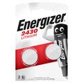 Pile bouton Energizer Mini CR2430 3V - 2 Pcs.