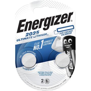 Pile bouton Energizer Ultimate CR2025 3V - 2 Pcs.