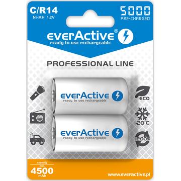 EverActive Professional Line EVHRL14-5000 Batteries C rechargeables 5000mAh - 2 Pcs.