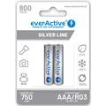 EverActive Silver Line EVHRL03-800 Piles rechargeables AAA 800mAh - 2 Pcs.