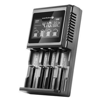 EverActive UC-4000 Chargeur de batterie intelligent professionnel - 4x AAA/AA/C/D/18650