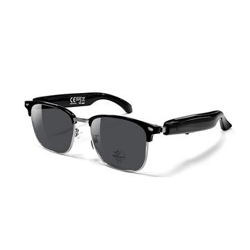 F20 Lunettes intelligentes avec traduction, musique/appels Bluetooth - Protection UV - Noir