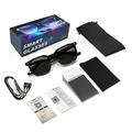 Lunettes intelligentes F70 AI avec traduction en temps réel, commande tactile et protection contre les UV