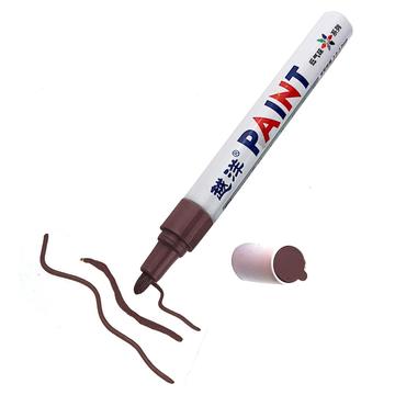 Flysea FS-110 Marqueur imperméable pour le bricolage - pour le métal, la pierre, le plastique et le papier - Marron