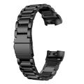 Bracelet Fitbit Charge 3/4 en Acier Inoxydable - Noir