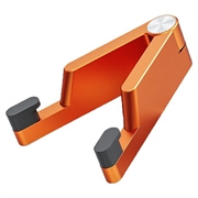 Support de téléphone pliable en alliage d'aluminium pour smartphones/tablettes 4-7" - Orange