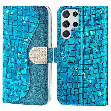 Etui Portefeuille Samsung Galaxy S23 Ultra 5G - Série Croco Bling