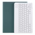 Étui Clavier Bluetooth pour iPad Air 2024/2022/2020 avec Fente pour Stylet - Vert Minuit