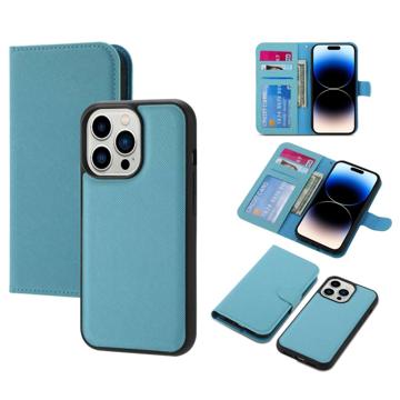 Étui Portefeuille Amovible pour iPhone 14 Pro - Bleu