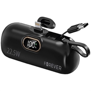 Forever MTB-100 Mini Power Bank Lightning 5000mAh - 22.5W - Noir
