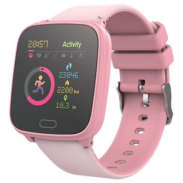 Forever iGO JW-100 Waterproof Smartwatch for Kids (Satisfaisant Bulk) - Rose