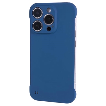 Coque iPhone 13 Pro Max en Plastique Sans Cadre - Bleu Foncé