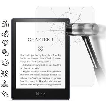 Protecteur d\'Écran Amazon Kindle Paperwhite (2024) en Verre Trempé Full Cover - Transparente